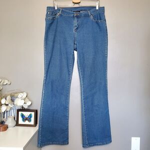 Bejeweled Jeans Womens Size 12 Blue Denim Bootcut Stretch Get Lucky USA
